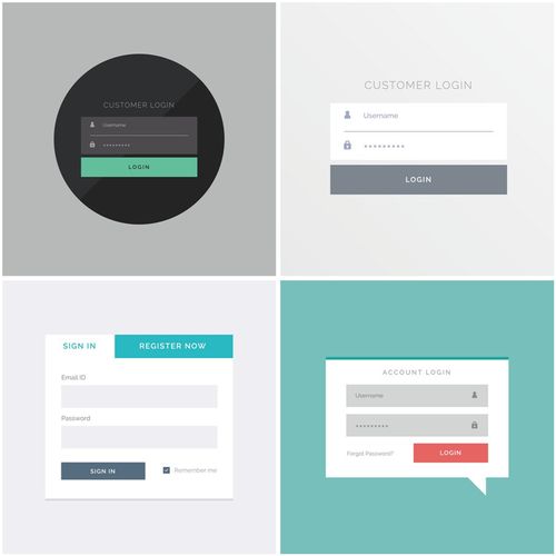 a0506用戶(hù)登錄界面用戶(hù)名軟件ui網(wǎng)站創(chuàng)意簡(jiǎn)約eps設(shè)計(jì)素材ai矢量圖